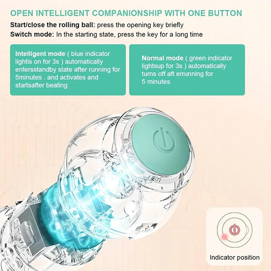 Automatic rotating ball toy