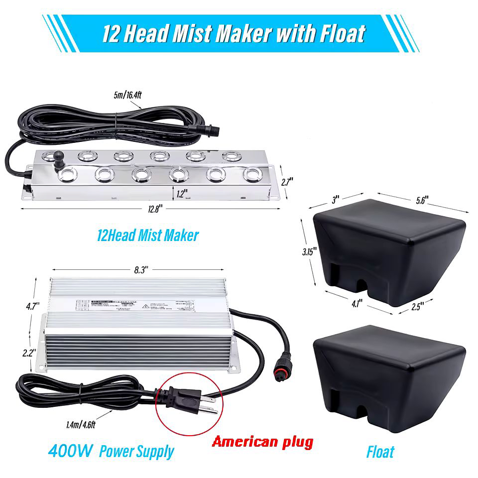 4/6/8/10/12 head Ultrasonic mist maker