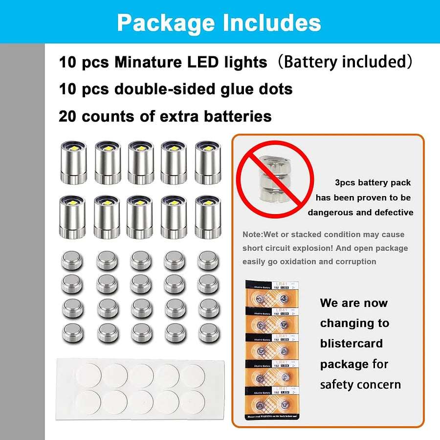 10 pcs LED light for dog shoes