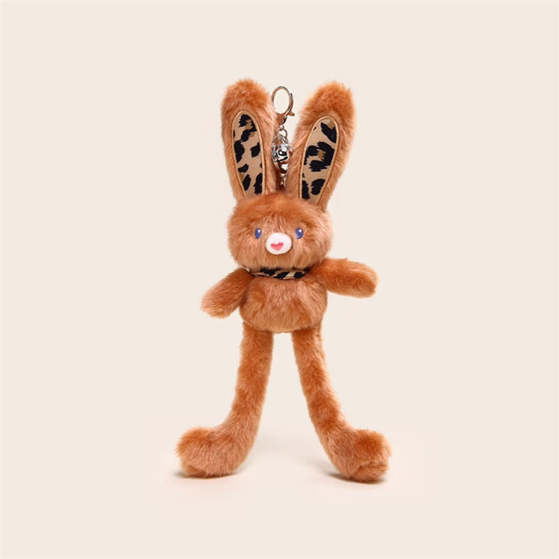 Cute plushy bunny keychain