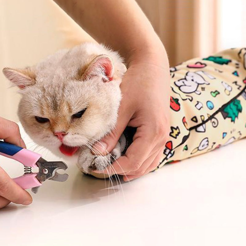 Cat grooming wrap