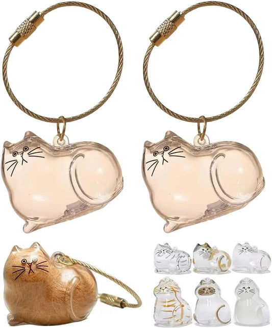 Custom cat hair key chain