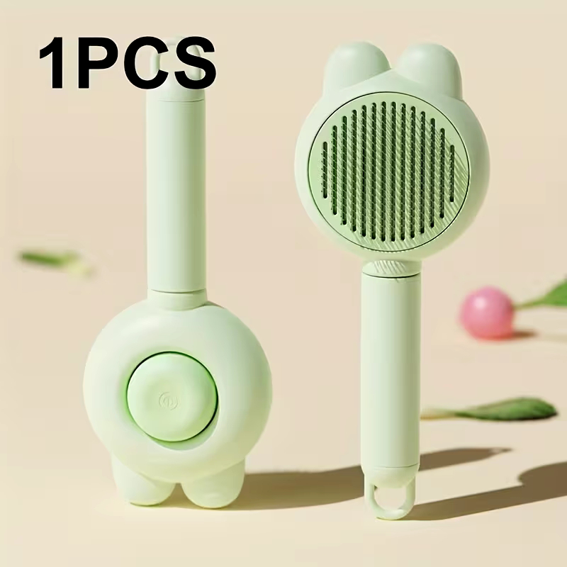 Self-Cleaning Pet Grooming Comb - Gentle Deshedding Brush for Pets