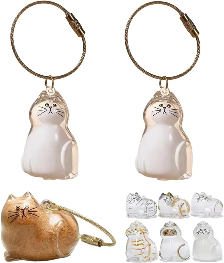 Custom cat hair key chain