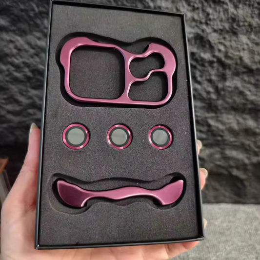 Lens Protect Bare Aluminum Cover For iPhone