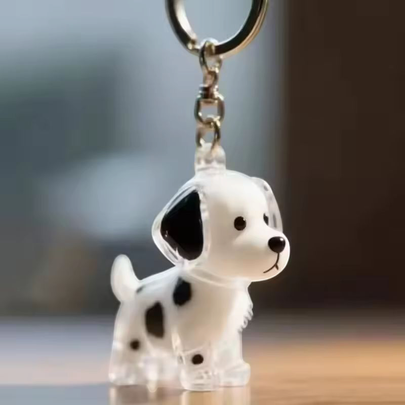 2 Pcs Dog Hair Storage Pendant Keychain