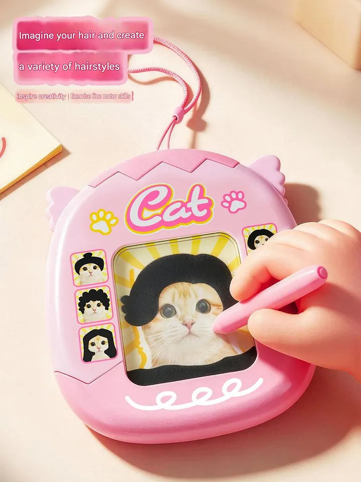 Cat drawing magnetic board