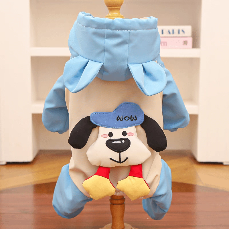 Thick fleece-lined cotton-padded dog jacket