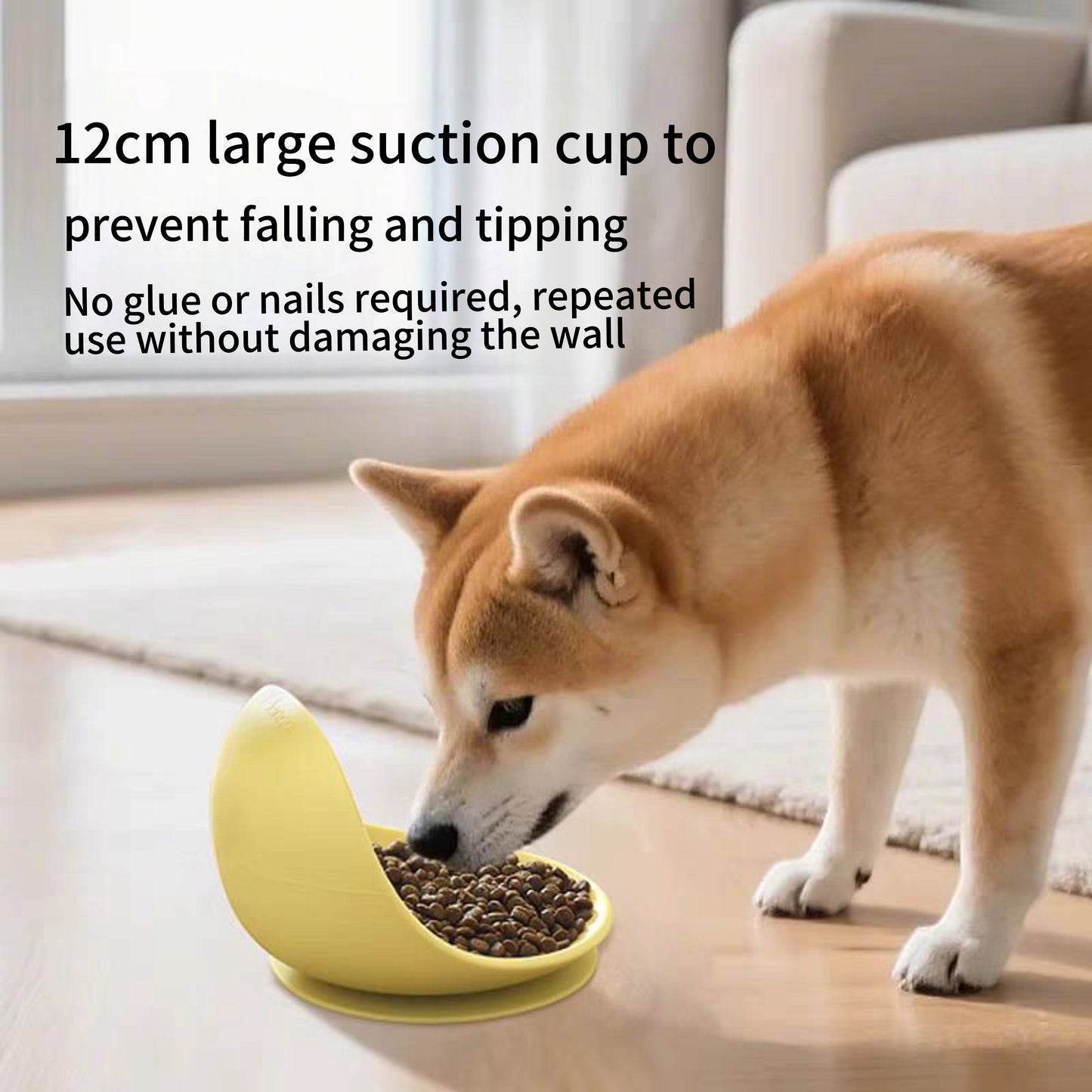 Suction cup silicone bowl