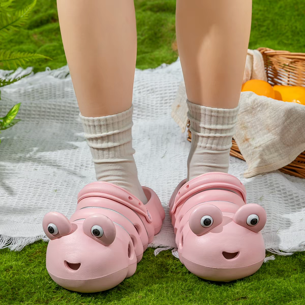 Caterpillar Cotton Slippers