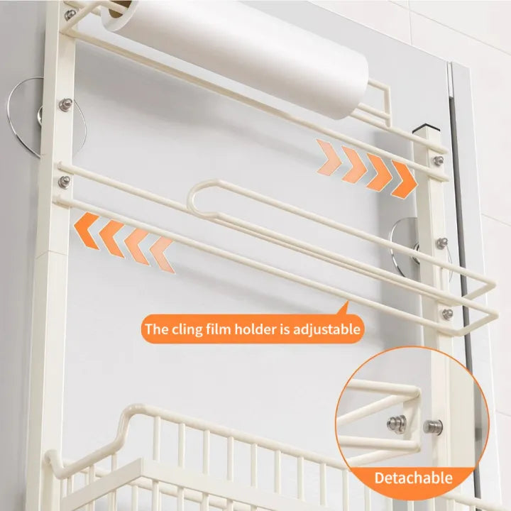 Kitchen Refrigerator Side Storage Rack