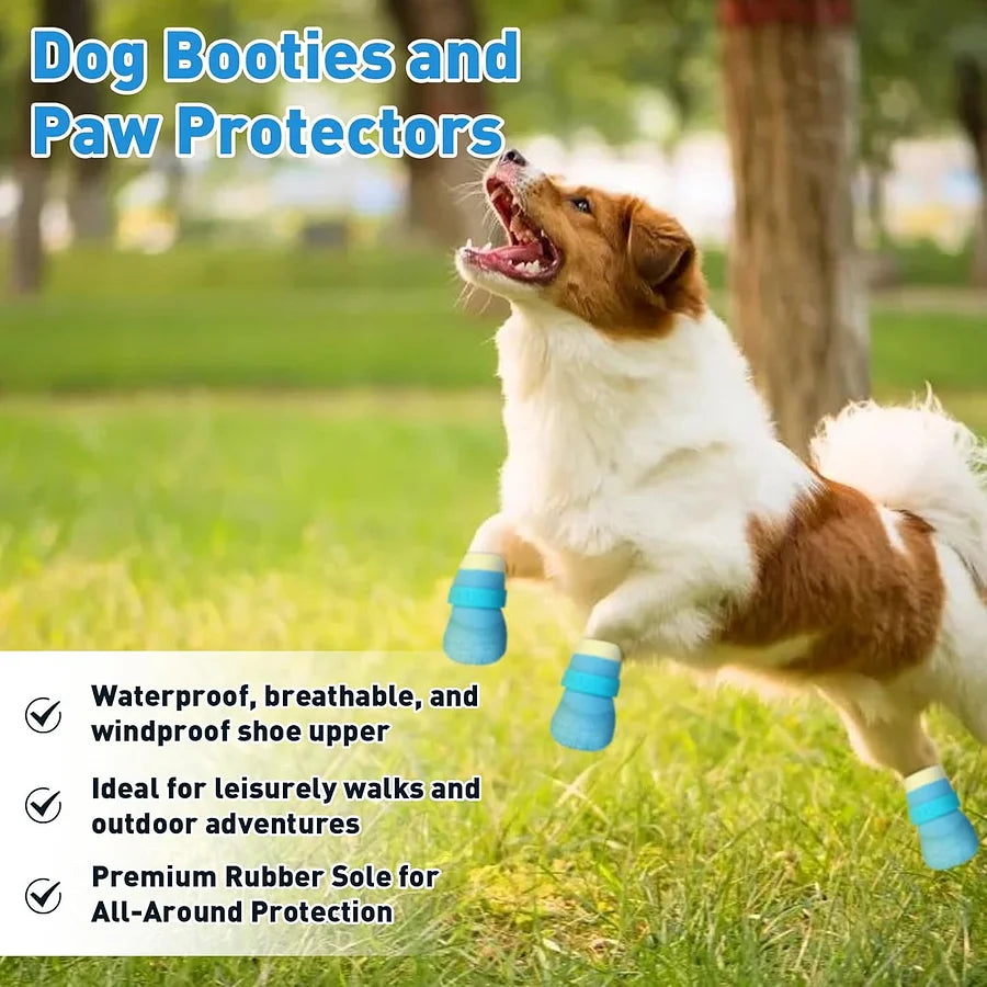 4pcs Dog booties