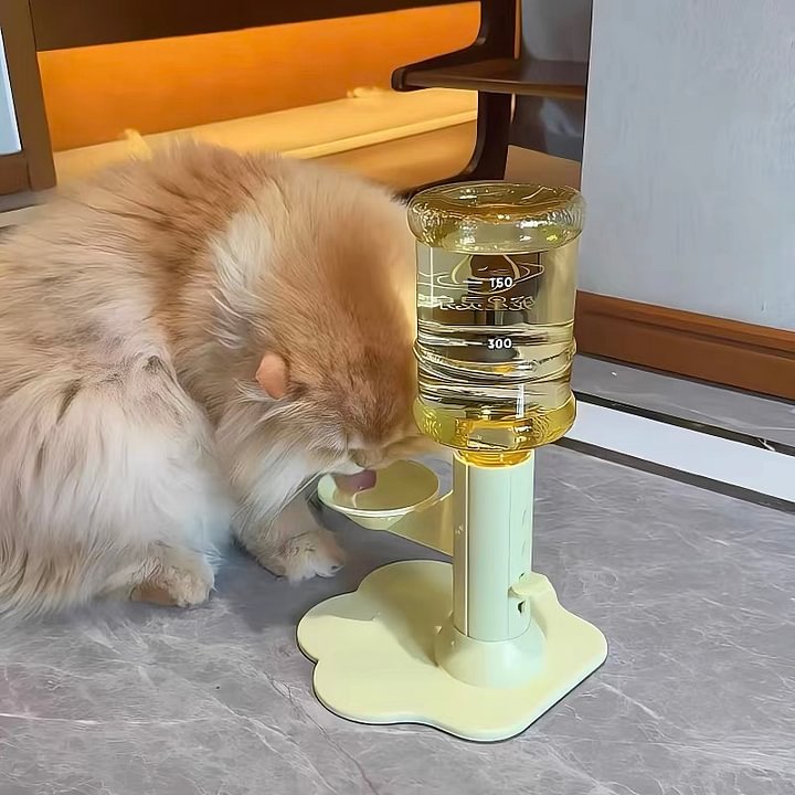 Gravity Cat Water Dispenser Stand - Spill-Proof