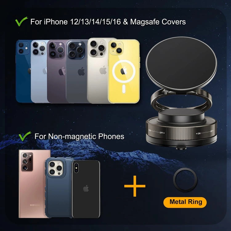 Vaccume Magnetic phone holder