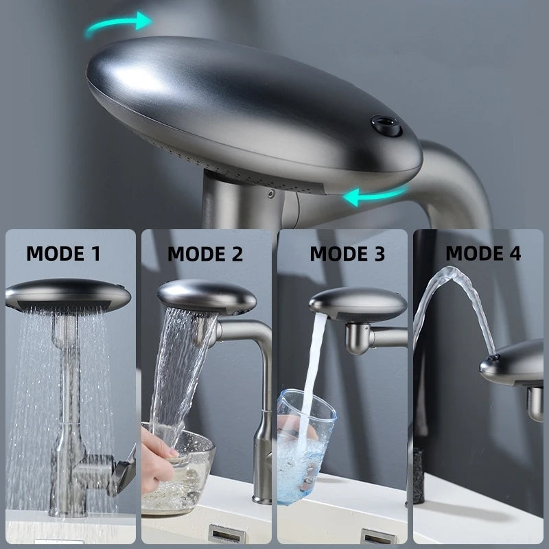 Multifunctional Waterfall Basin Faucet