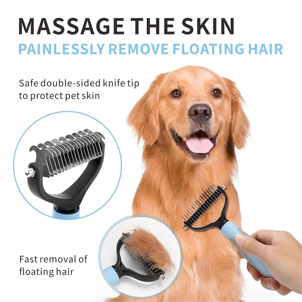 Pet grooming brush