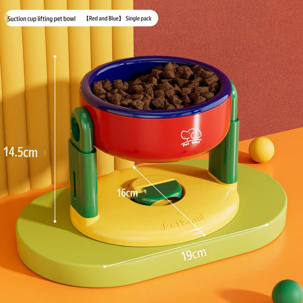Adjustable height bowl for pets