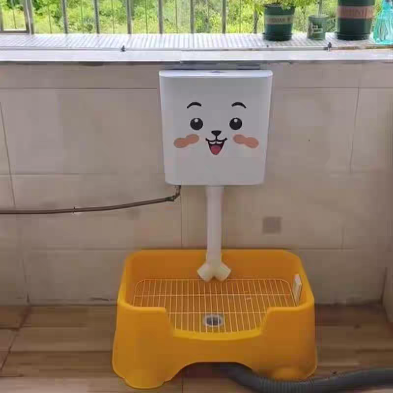 Pet toilet, automatic flushing toilet