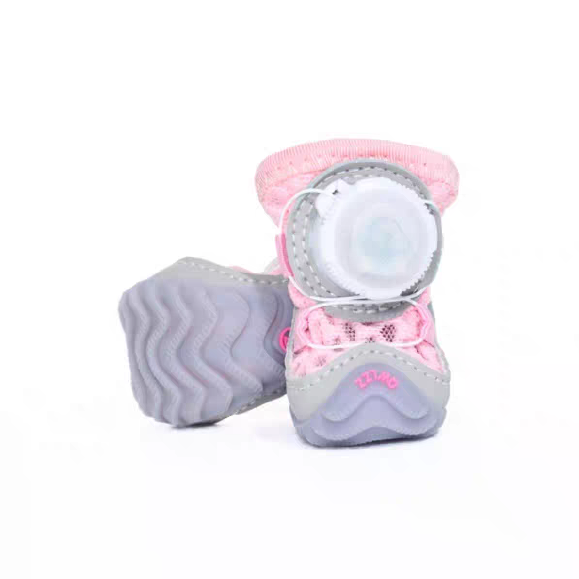 Winter dog shoes with light (2 pairs)