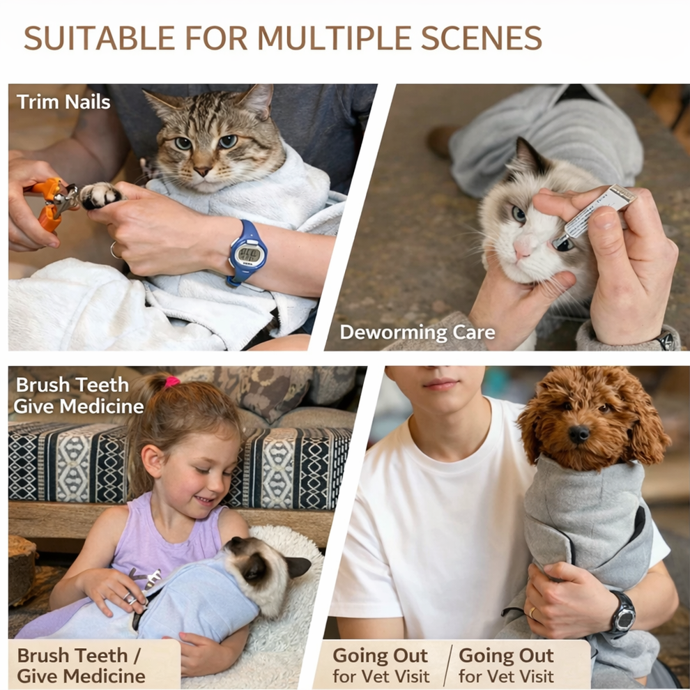 Pet Restraint Wrap-Swaddle cat wrap