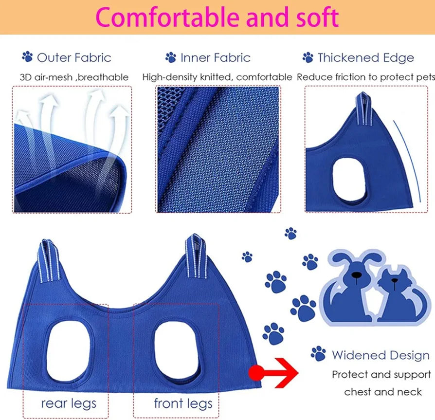 Pet grooming hammock