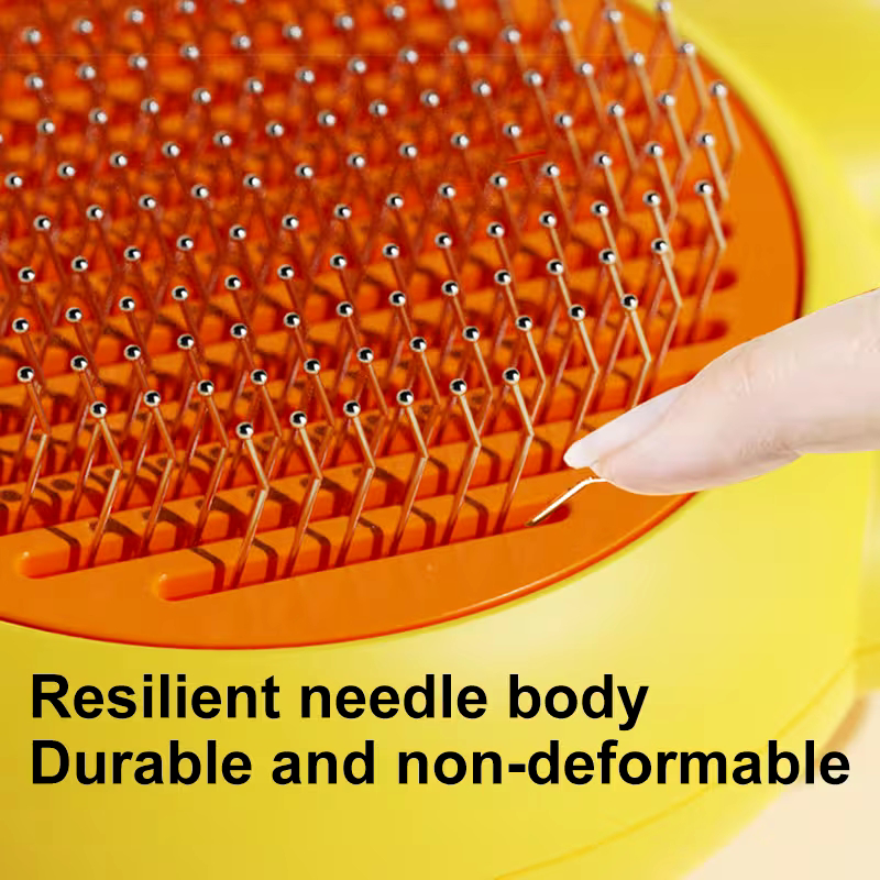 Self-Cleaning Pet Grooming Comb - Gentle Deshedding Brush for Pets