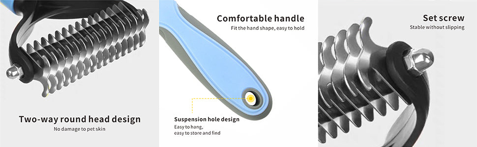 Pet grooming brush