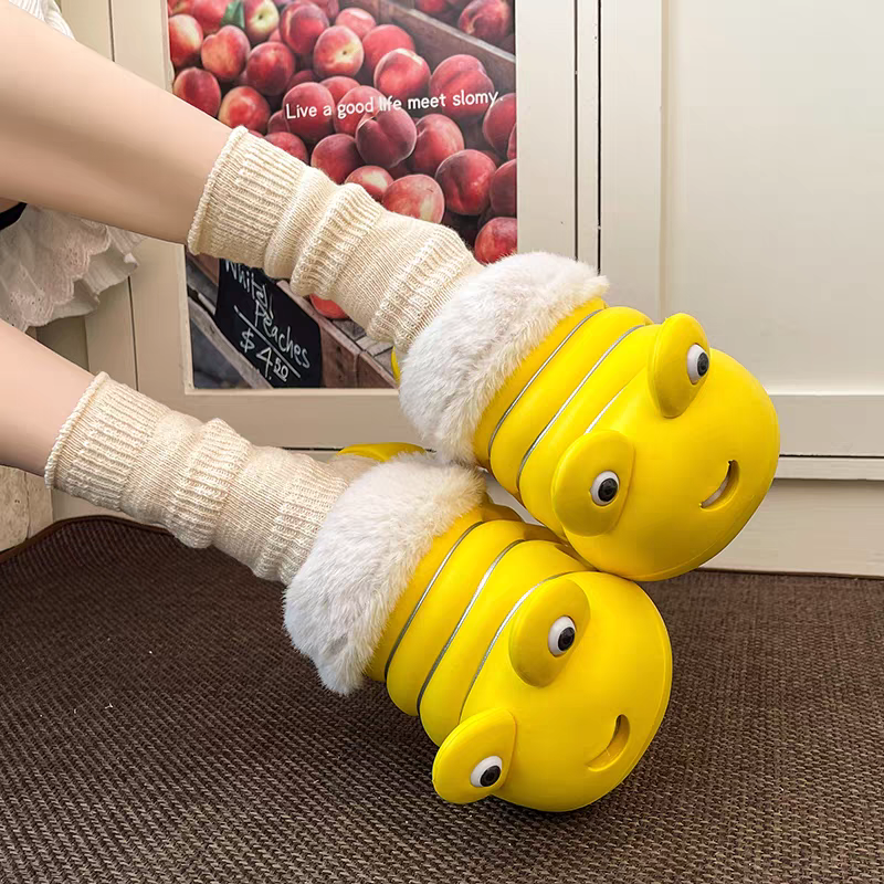 Caterpillar Cotton Slippers