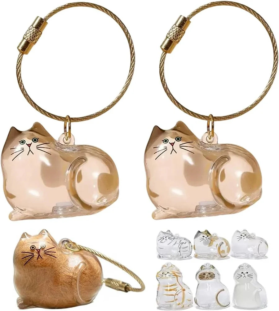 Custom cat hair key chain