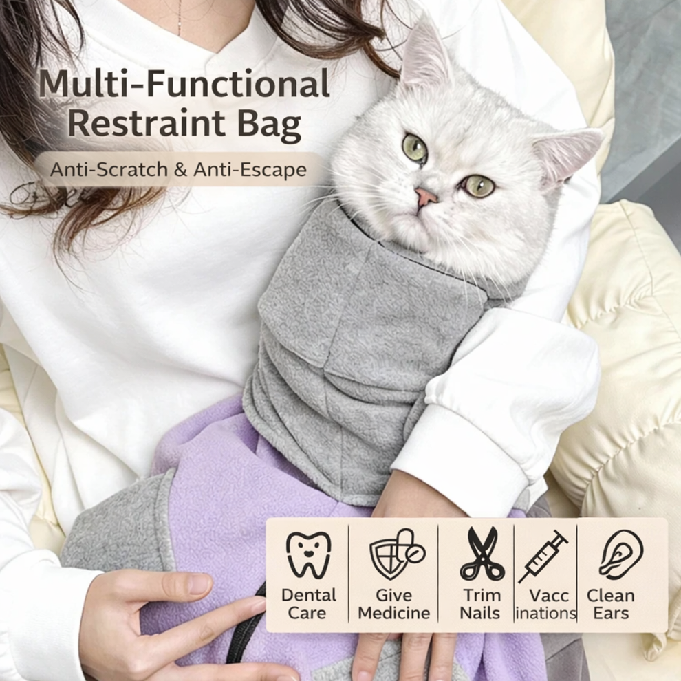 Pet Restraint Wrap-Swaddle cat wrap