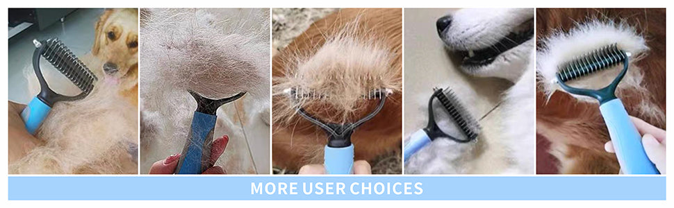 Pet grooming brush