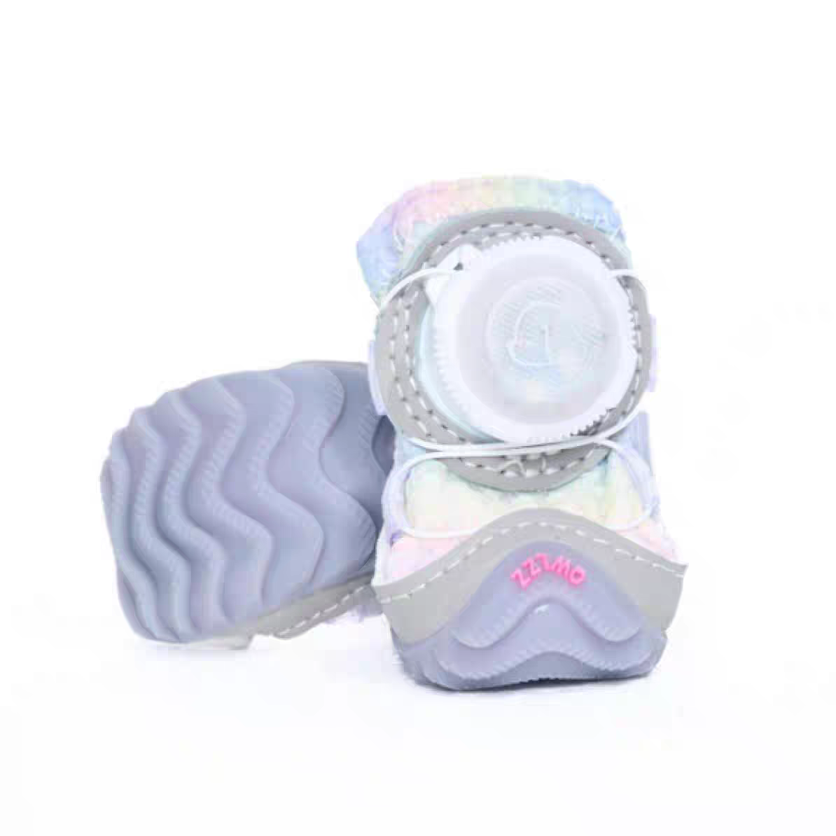 Winter dog shoes with light (2 pairs)