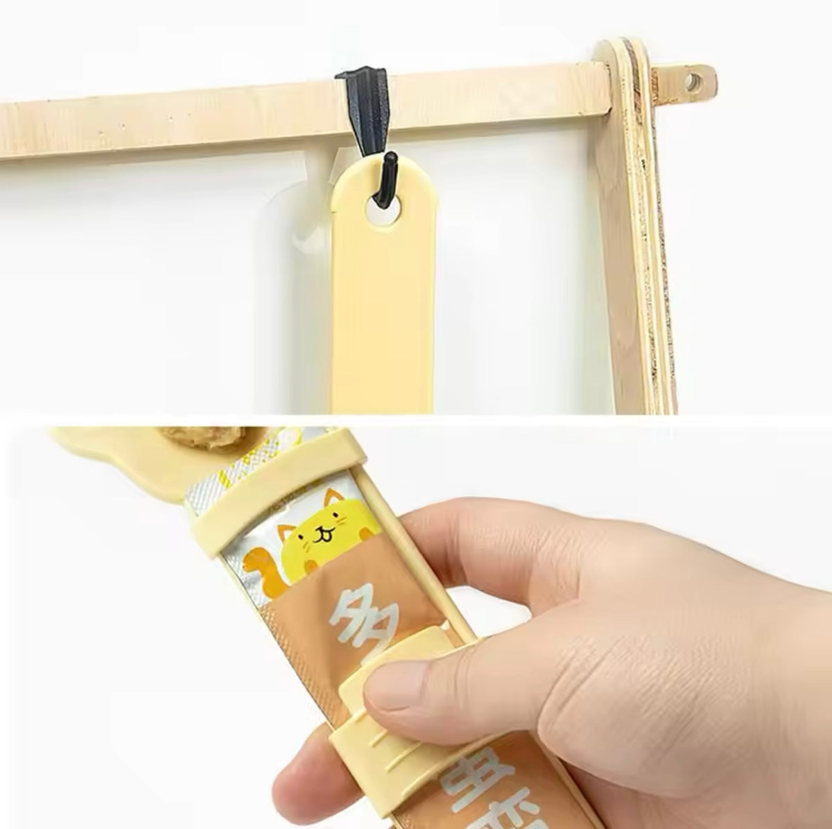 Cat chocolate spoon