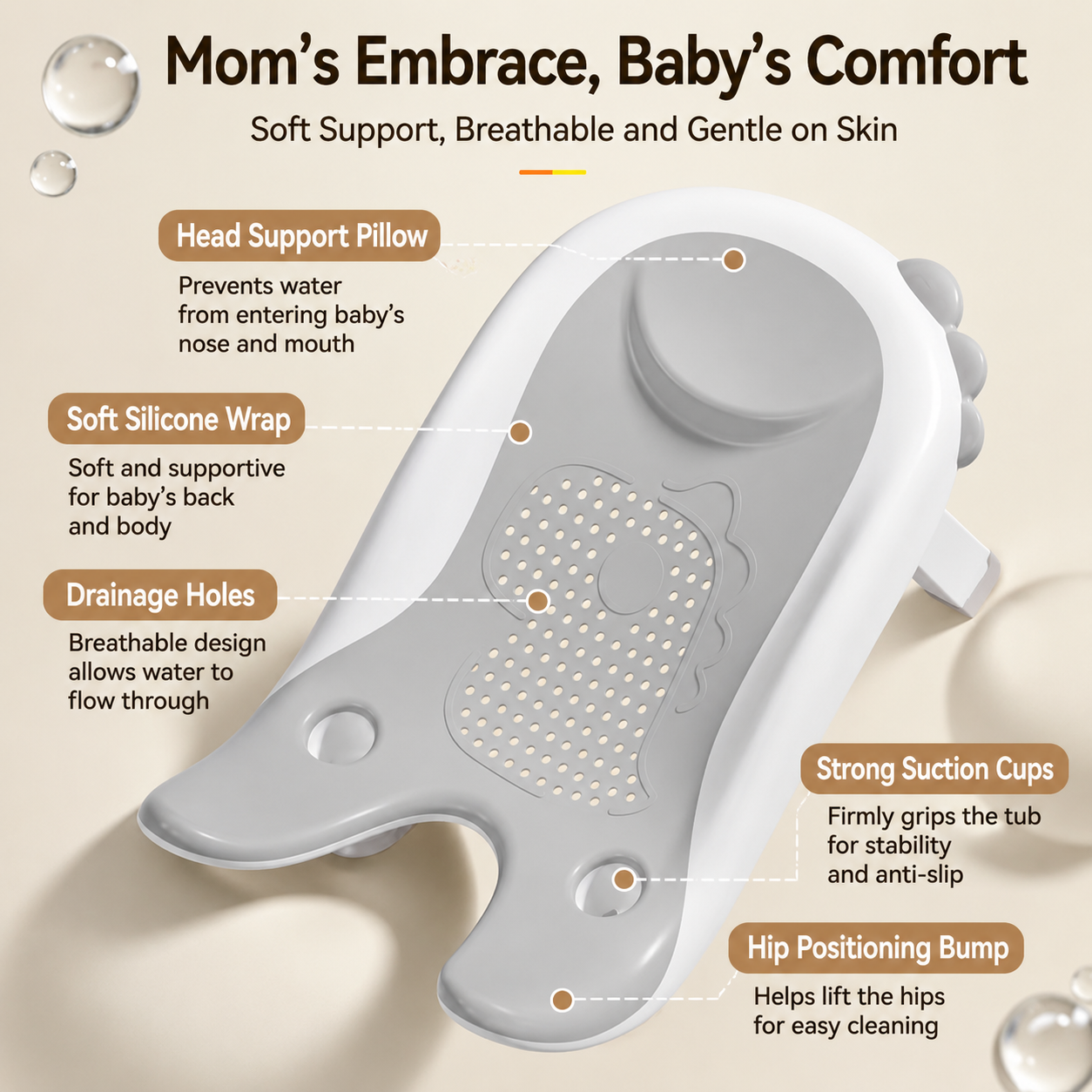 Baby diaper washing tool