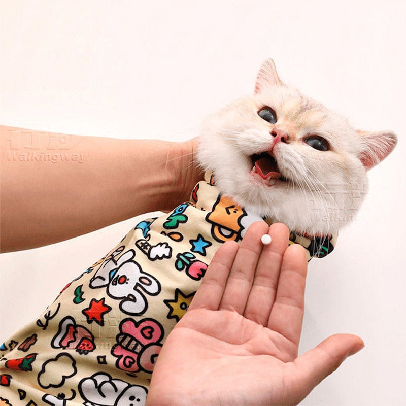 Cat grooming wrap