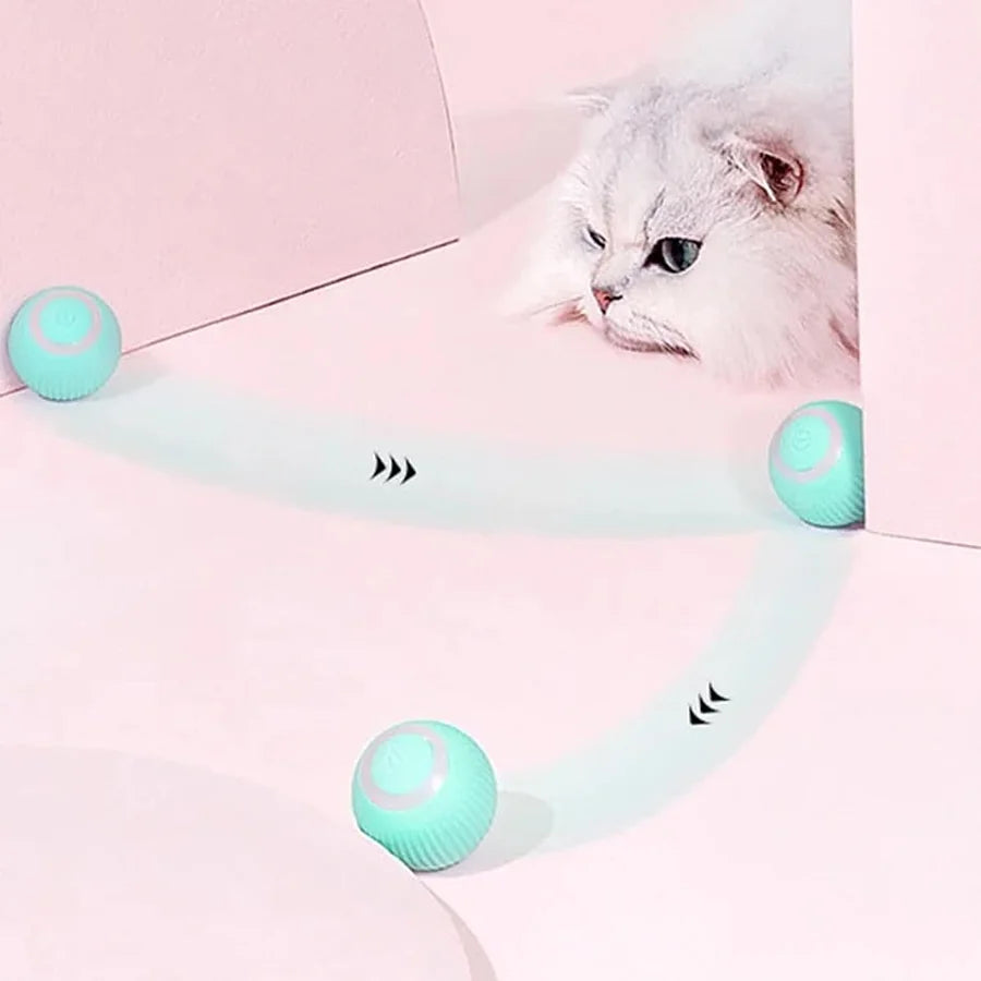 Automatic rotating ball toy