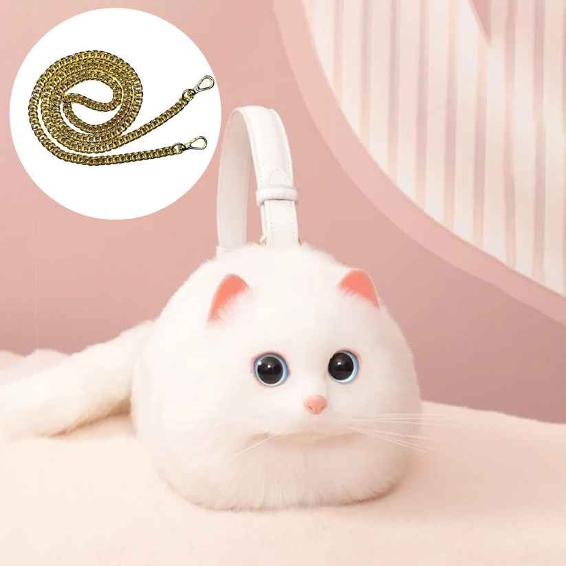 Cute cat velvet bag