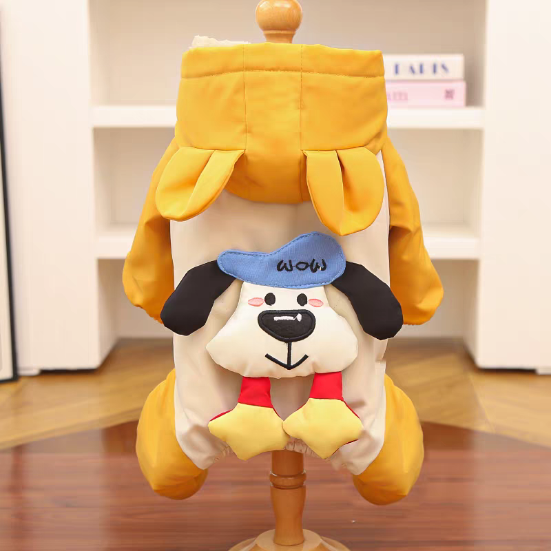 Thick fleece-lined cotton-padded dog jacket