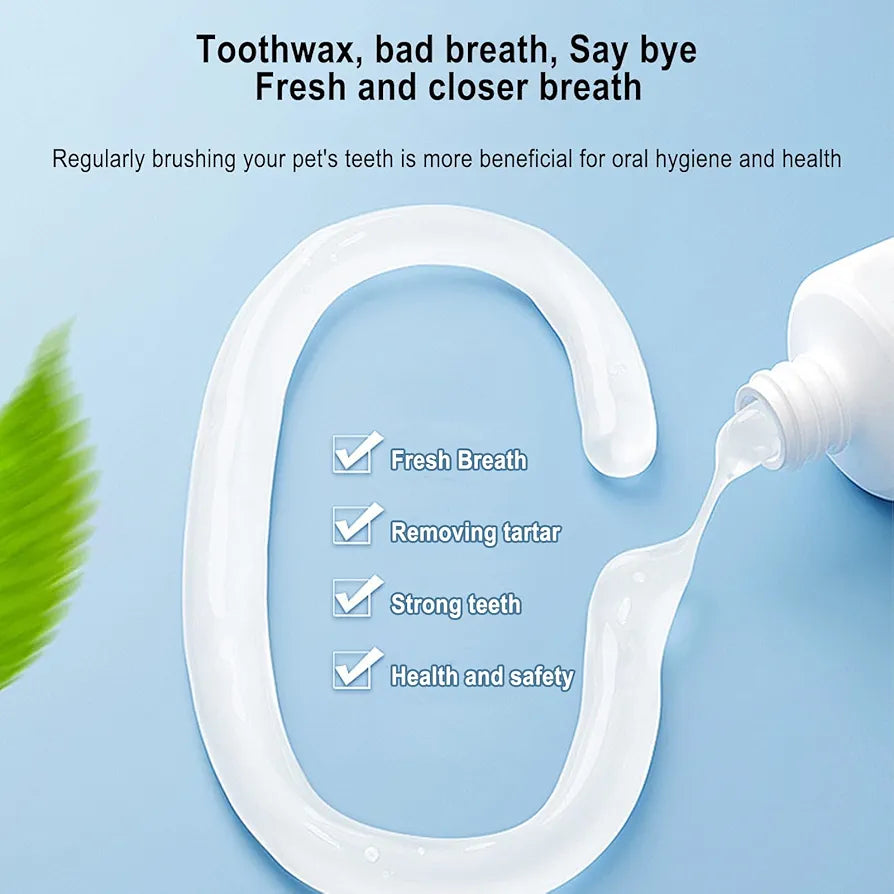 Pet toothpaste with brush