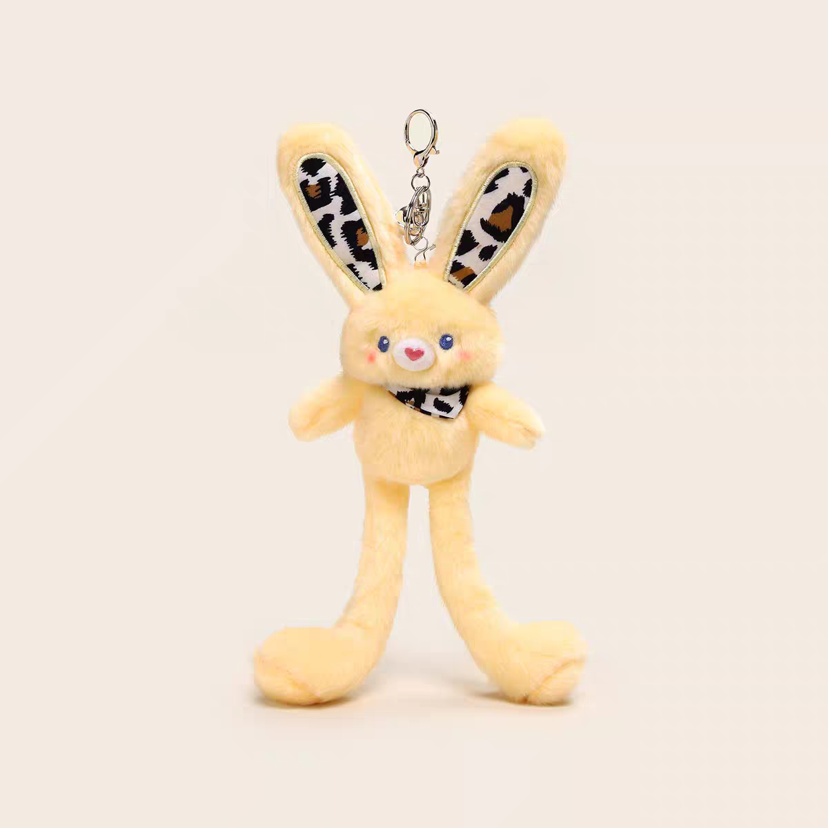 Cute plushy bunny keychain