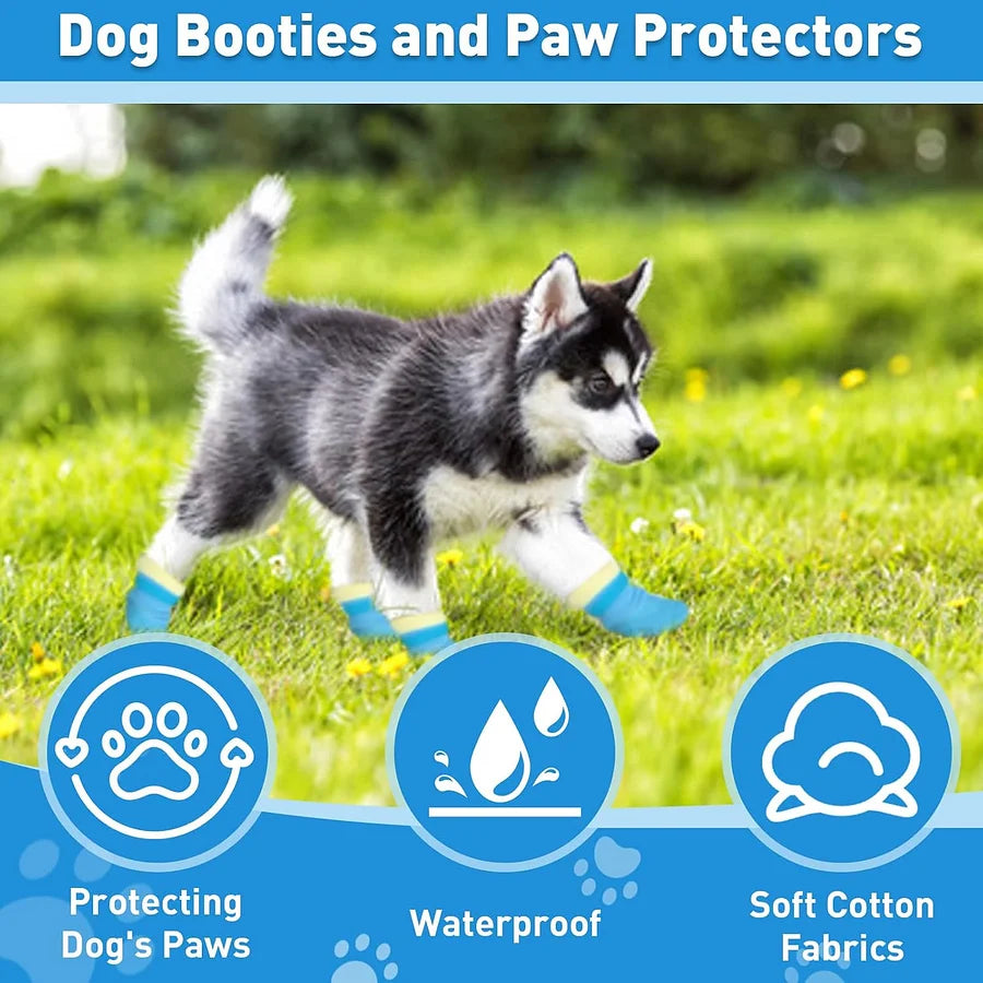 4pcs Dog booties