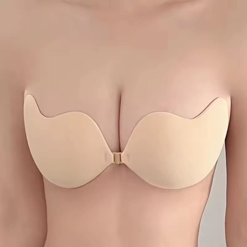 Strapless adhesive bra