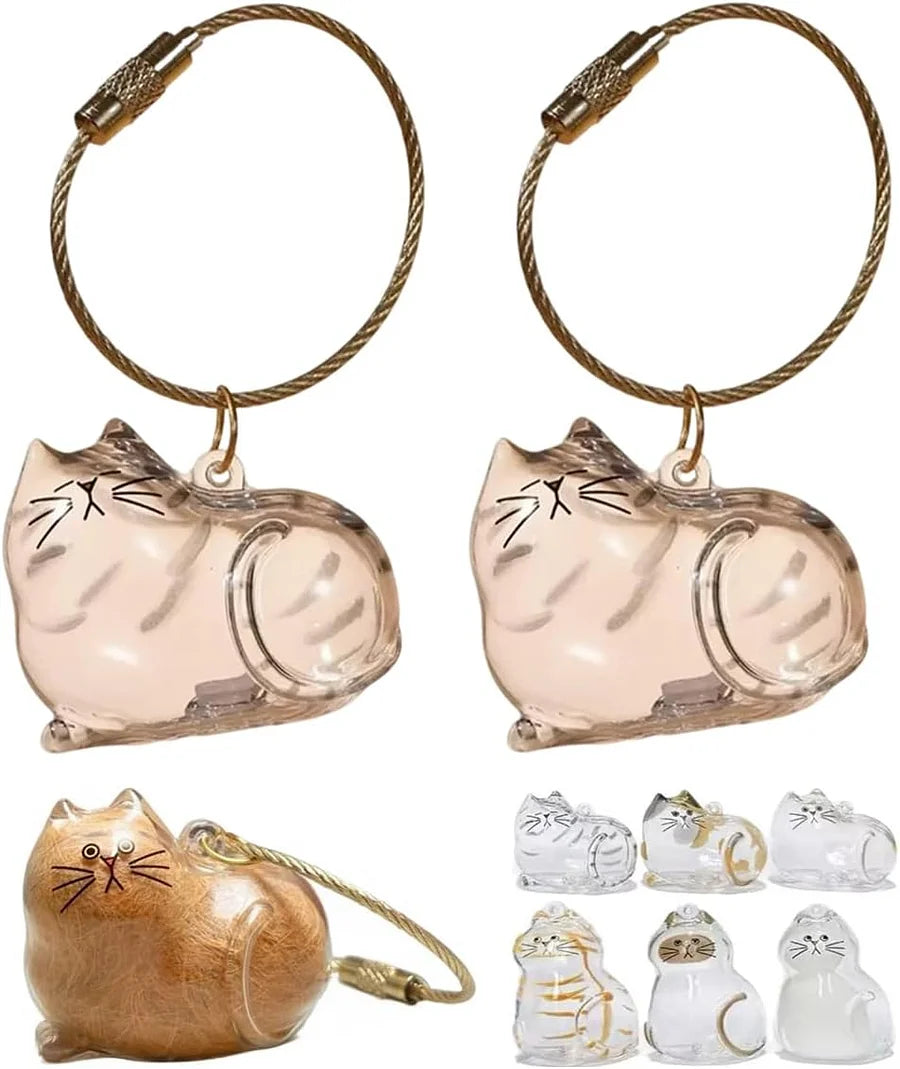 Custom cat hair key chain