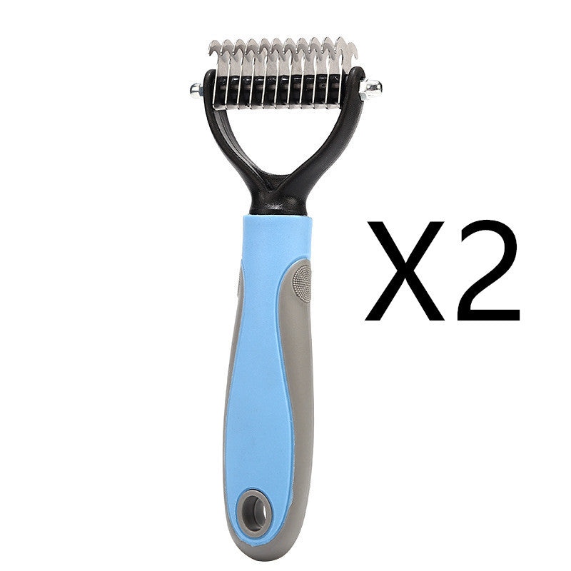 Pet grooming brush