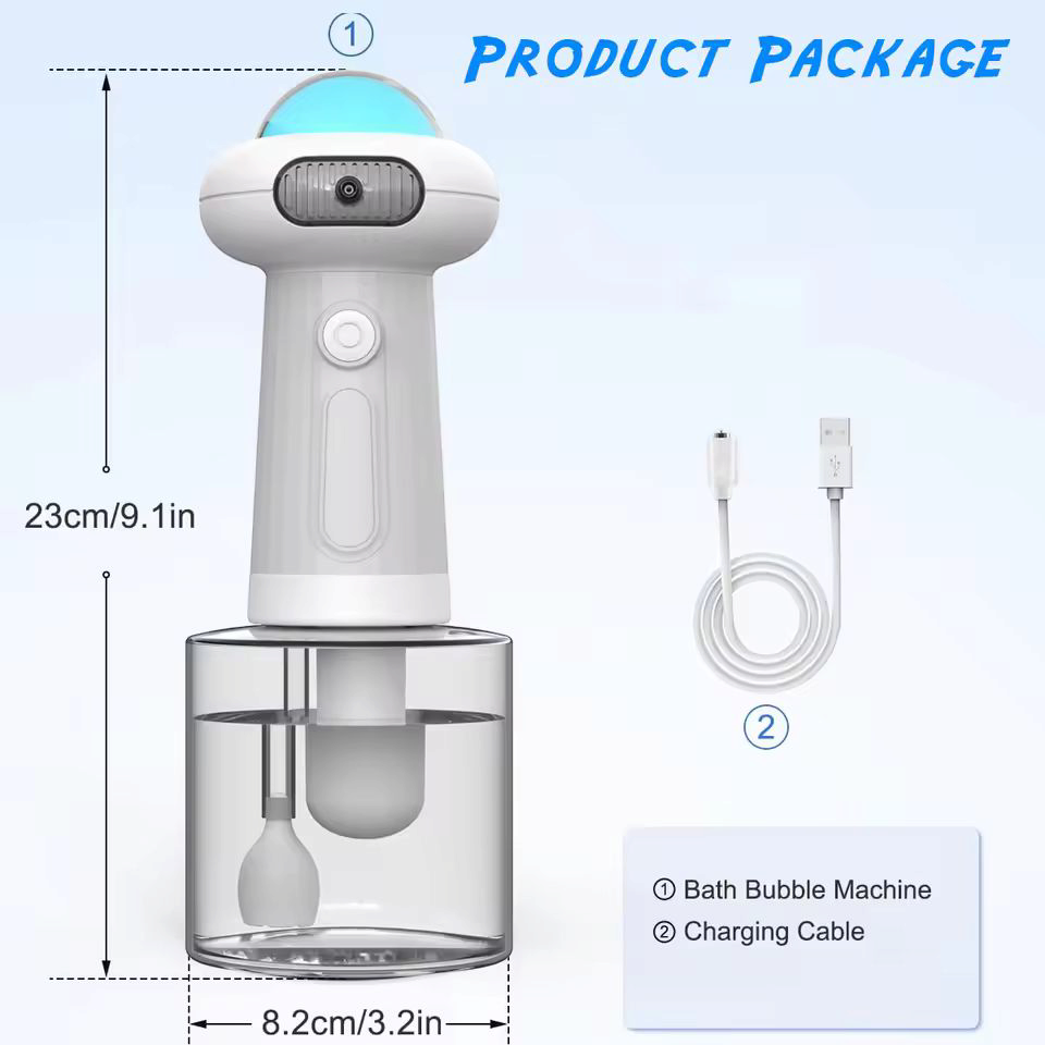 Automatic foaming bath machine
