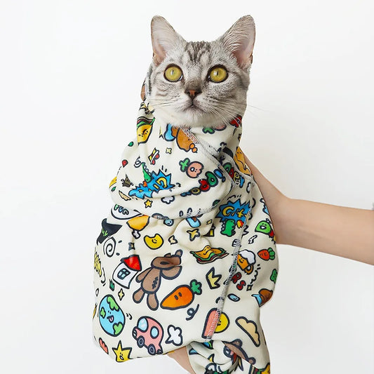 Cat grooming wrap