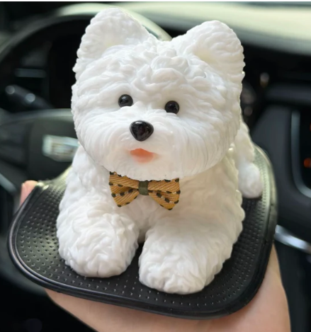 New car ornament -squishy puppy