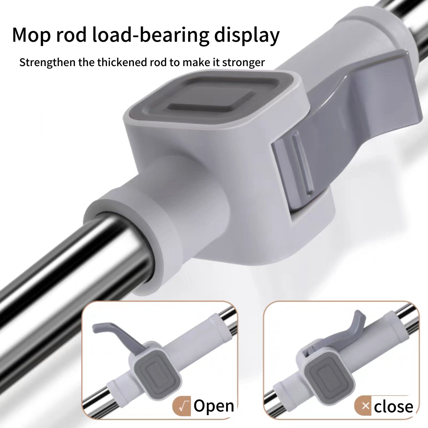 Automatic dehydration water-spinning hands-free washing and drying Microfiber mop