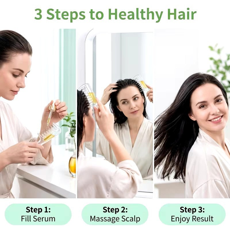 Crystal scalp care comb