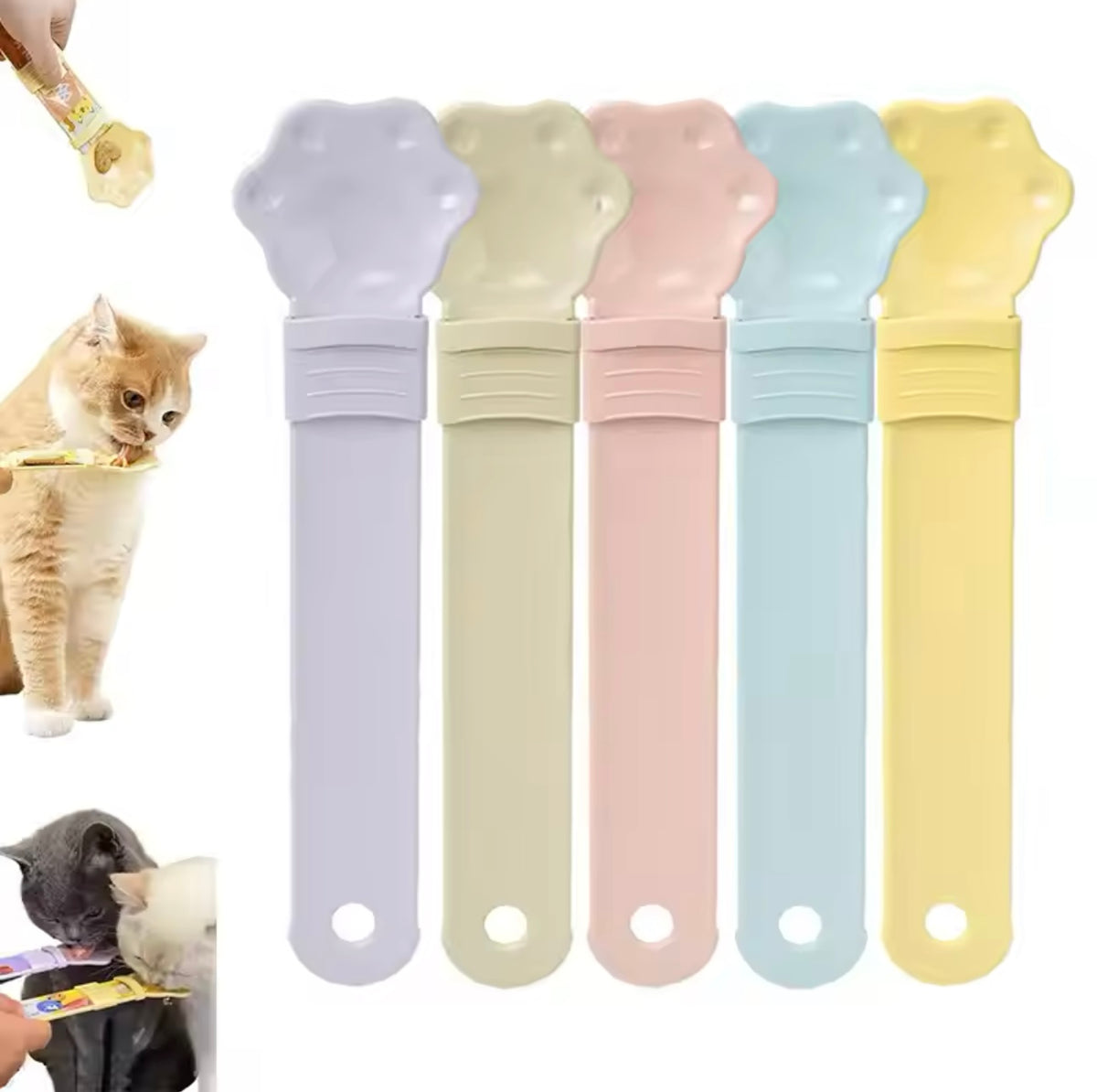 Cat chocolate spoon